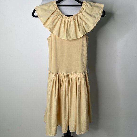 Molo Girls Tan Cream Christal Short Sleeve Dress Brazilian Sand Dress 13-14Y